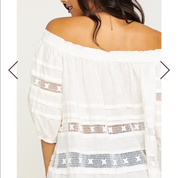 NWT Free People White Sounds of Summer Tunic Top M - Picture 5 of 11
